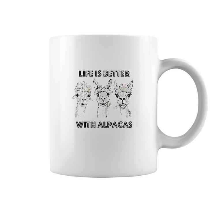 Life Is Better With Alpacas Coffee Mug
