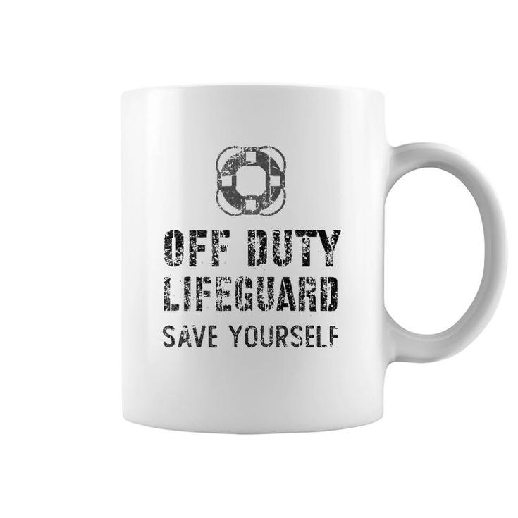 Lifeguard & Swimming Pool Guard Off Duty Save Yourself Coffee Mug