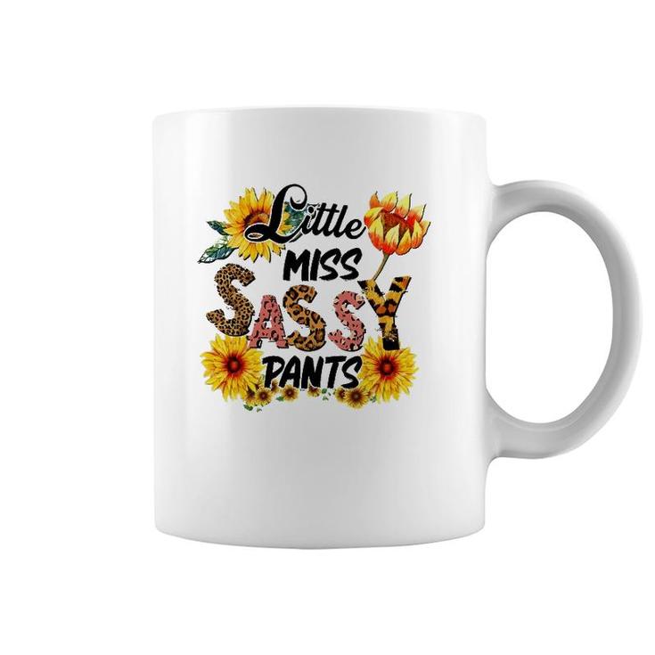 Little Miss Sassy Pants Cowhide Sunflower Leopard Western Coffee Mug