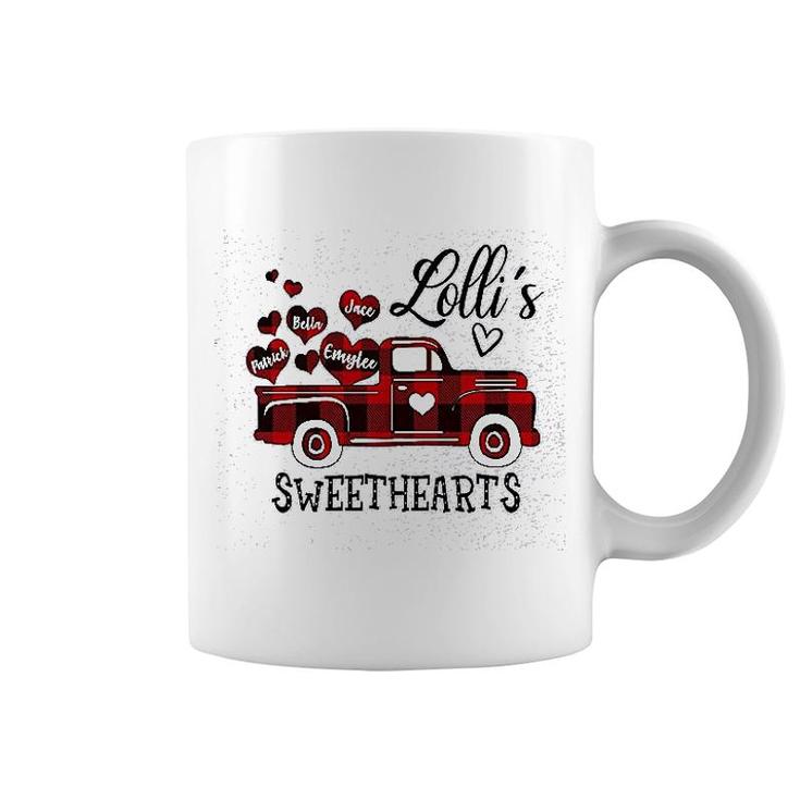 Lollis Red Truck Sweethearts Coffee Mug