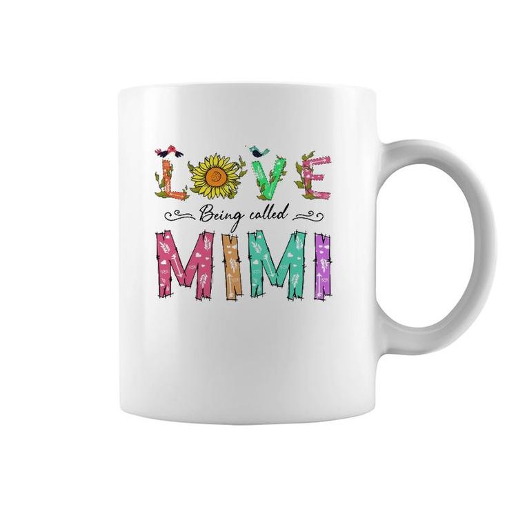 Love Being Called Mimi Sunflower Gift Grandmother Coffee Mug