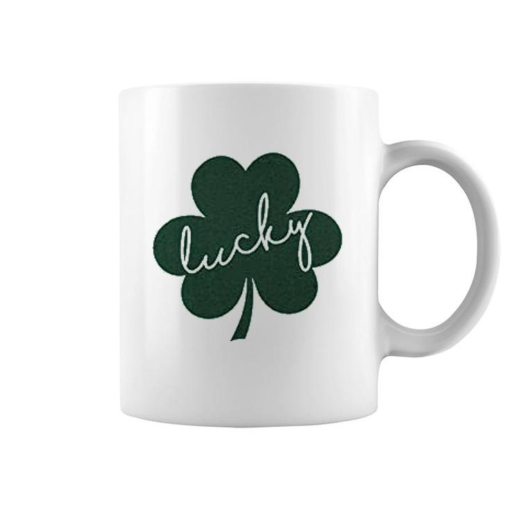 Lucky St Patricks Day Irish Shamrock Coffee Mug