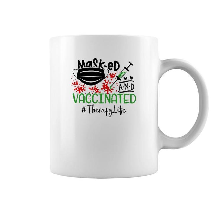 Masked And Vaccinated Therapy Coffee Mug