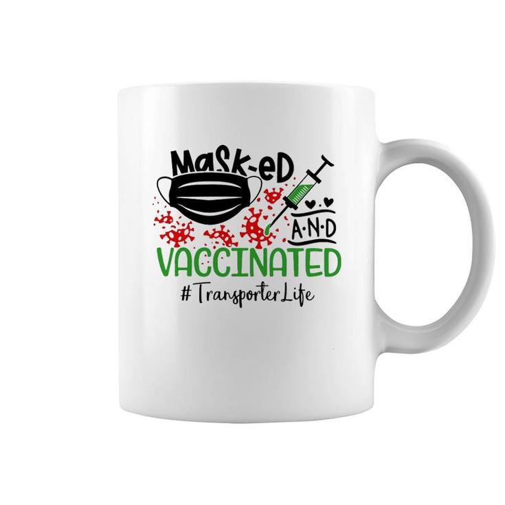 Masked And Vaccinated Transporter Coffee Mug