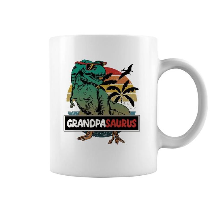 Matching Family Grandpasaurusrex Father's Day Grandpa Coffee Mug
