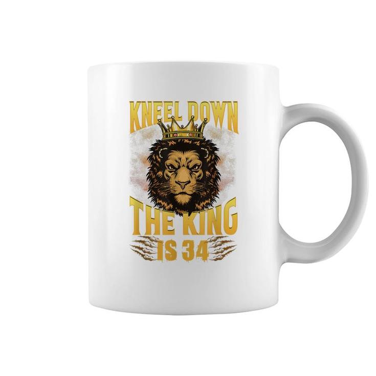 Mens 34Th Birthday King Gifts For 34 Years Old Boy  Coffee Mug