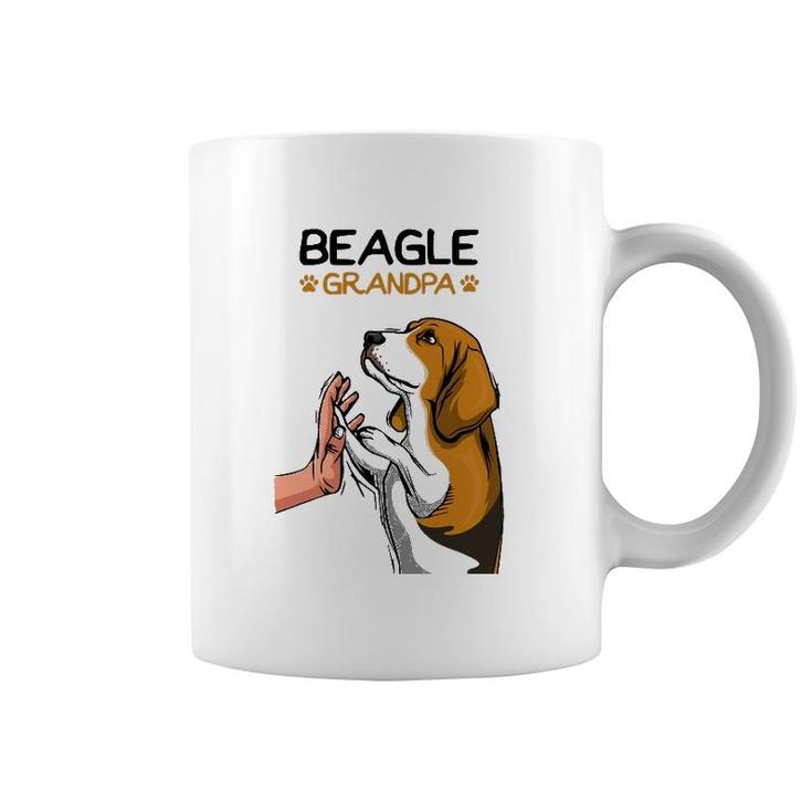 Mens Beagle Grandpa Dog Dad Coffee Mug