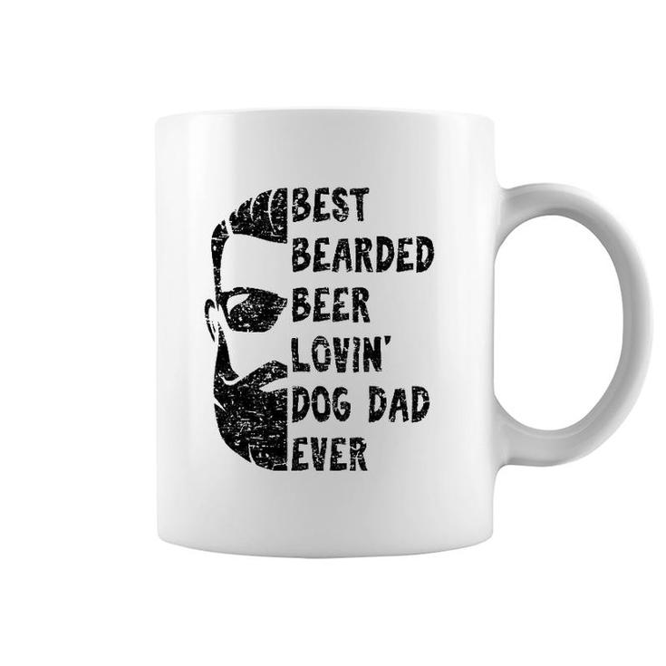 Mens Best Bearded Beer Lovin' Dog Dad Ever Gift For Man Coffee Mug
