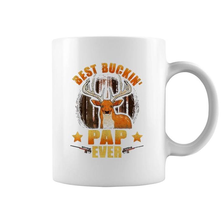 Mens Best Buckin' Pap Ever Deer Hunting Father's Day Gifts Coffee Mug