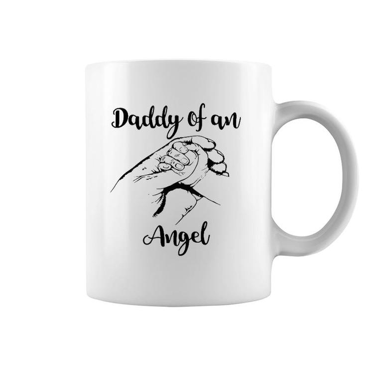 Mens Daddy Of An Angel Pregnancy Loss Miscarriage Gift For Dads Coffee Mug
