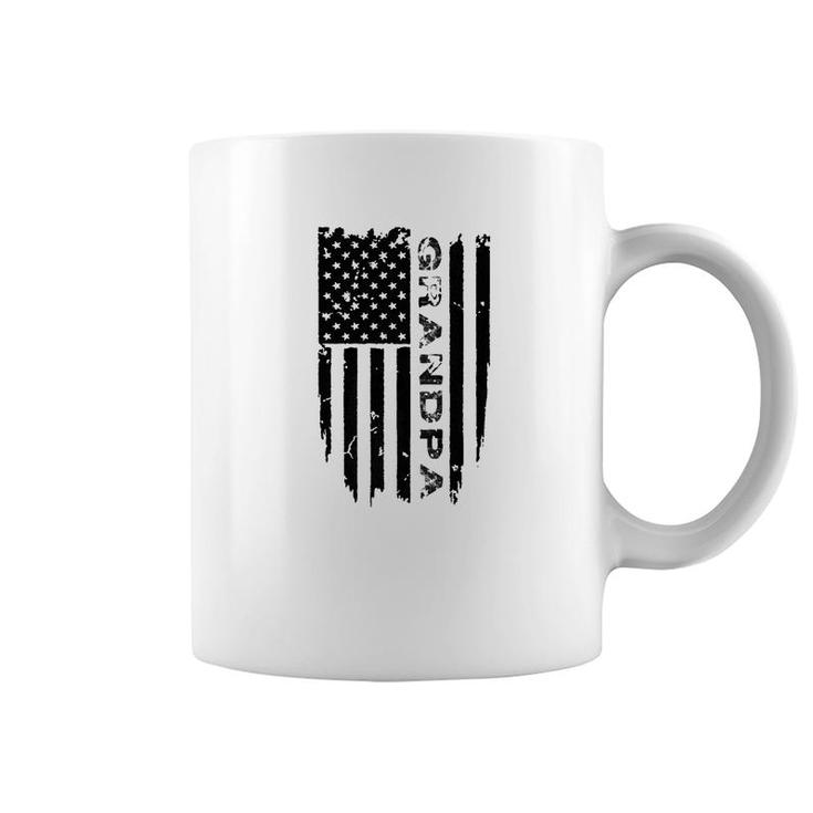 Mens Family Fathers Day American Flag  Shirts Men Coffee Mug