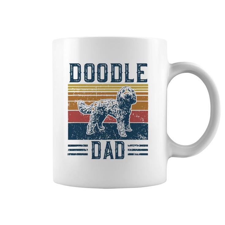 Mens Funny Vintage Doodle Dad - Aussie Doodle & Goldendoodle Coffee Mug