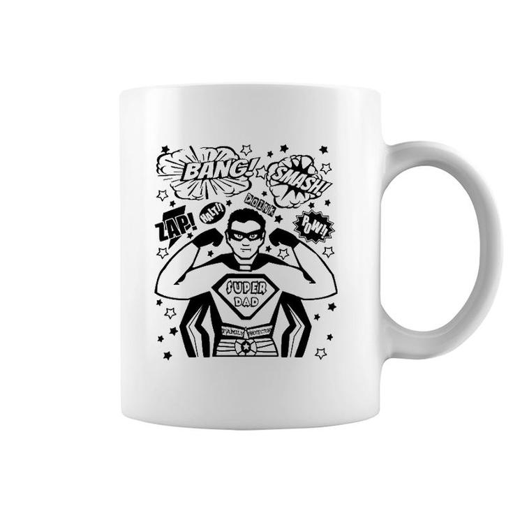 Mens Gifts For Dad Daddy Superhero Superdad Super Dad Father's Coffee Mug