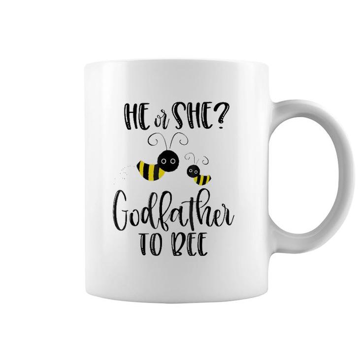 Mens Godfather  What Will It Bee Gender Reveal He Or She Tee Coffee Mug