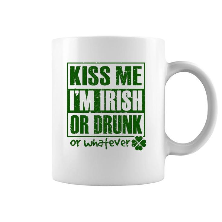 Mens Kiss Me I'm Irish Funny St Patrick's Day Gifts For Men Coffee Mug