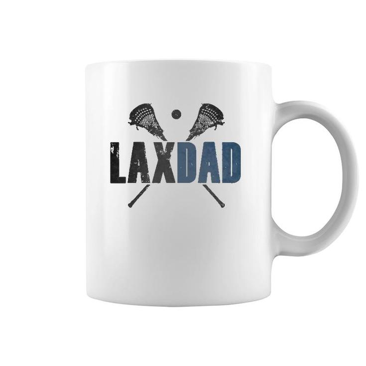 Mens Lax Dad Lacrosse Player Father Parent Coach Gift Vintage Coffee Mug
