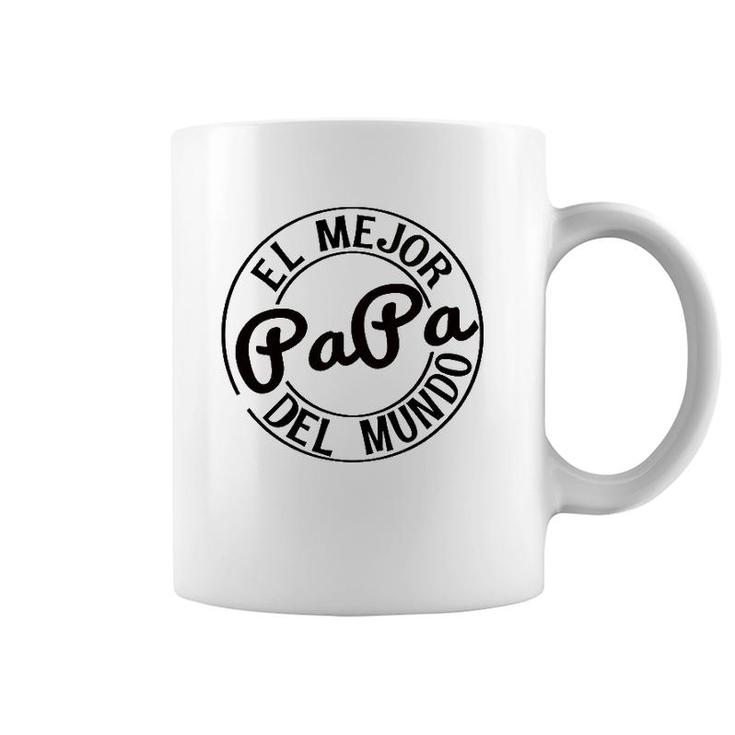 Mens Men's Fathers Day Tee - El Mejor Papa Del Mundo Coffee Mug