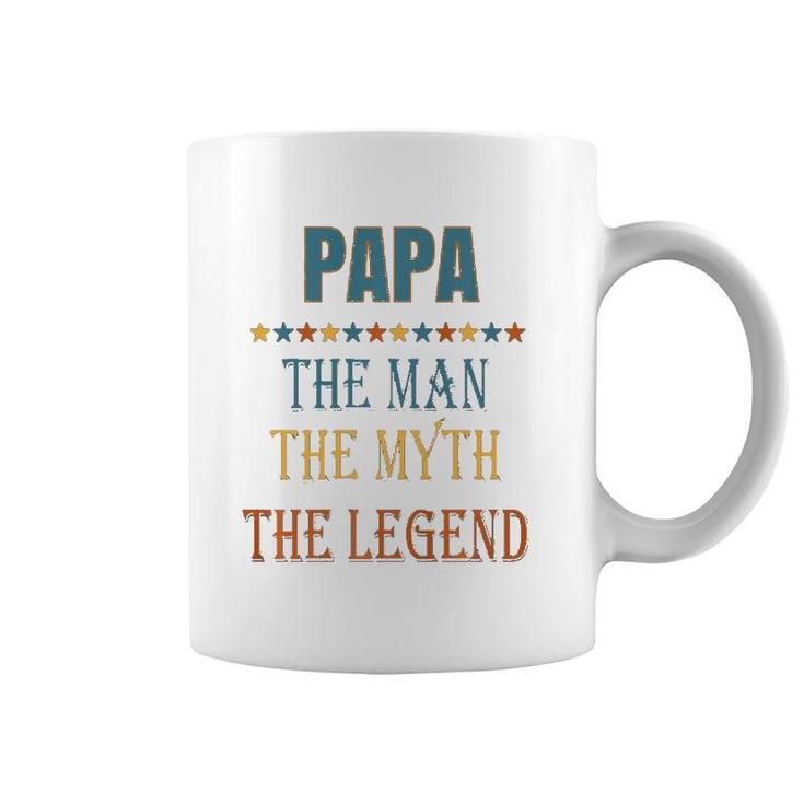Mens Papa Man Myth Legend Funny Gift  Coffee Mug