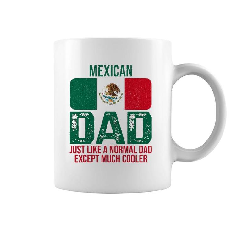 Mens Vintage Mexican Dad Mexico Flag Design For Father's Day Coffee Mug
