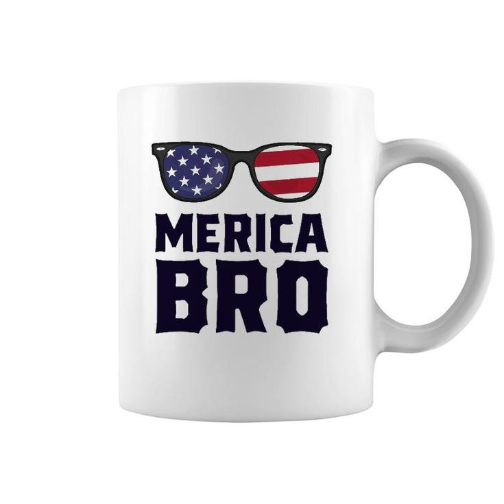 Merica Bro 4Th Of July  Sunglasses Patriotic American Coffee Mug