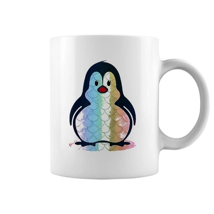 Mermaid Tee Cute Swim Penguin Lover Raglan Baseball Tee Coffee Mug