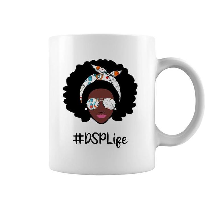 Messy Bun Dsp Life Nurse Black History Month Thank You Coffee Mug