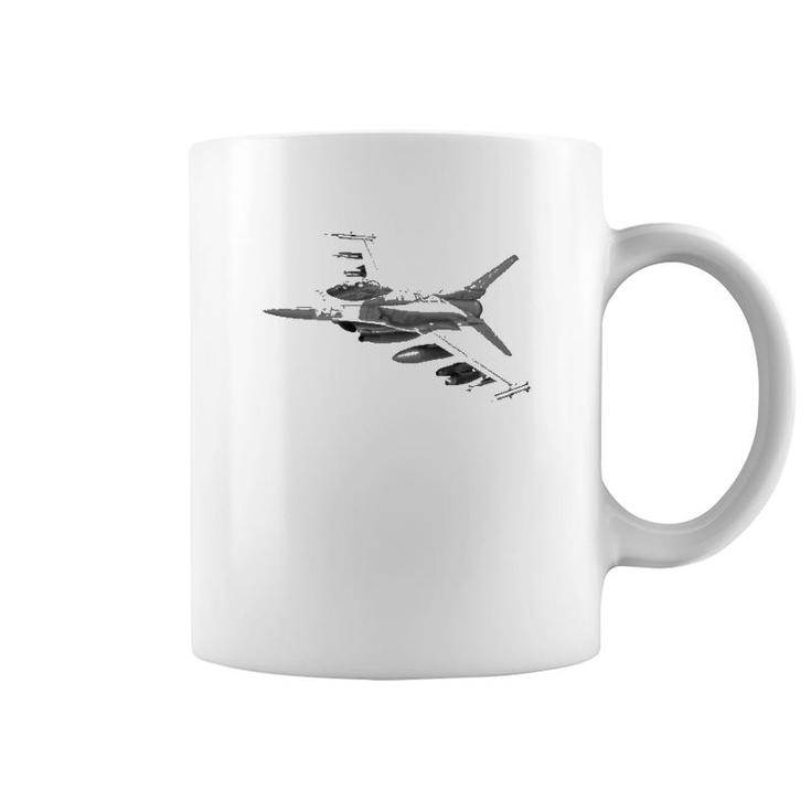 Military's Jet Fighters Aircraft Plane F16 Fighting Falcon Coffee Mug