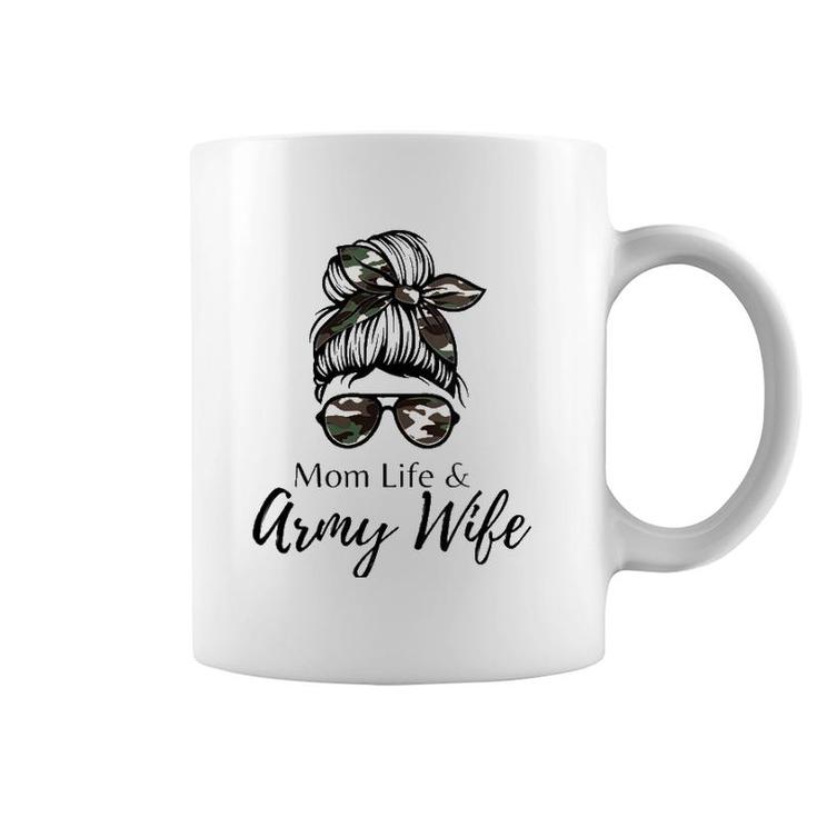 Mom Life And Army Wife Coffee Mug