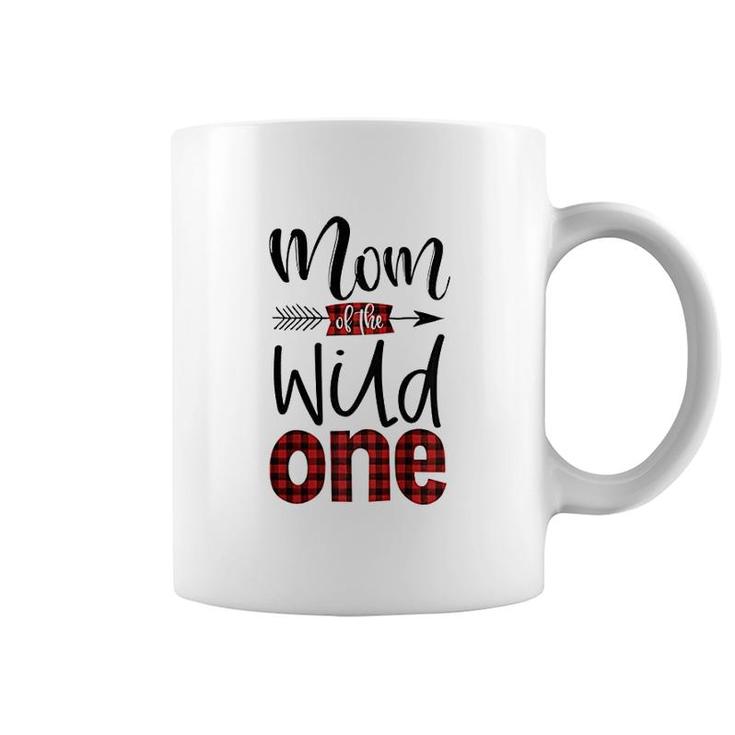 Mom Of The Wild One Buffalo Plaid Coffee Mug
