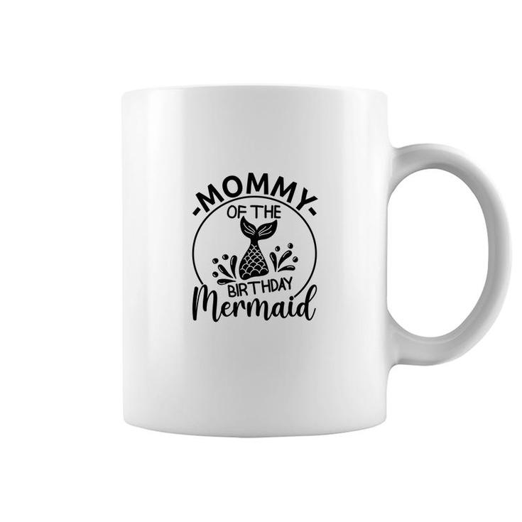 Mommy Of The Birthday Mermaid Matching Family Circle Coffee Mug