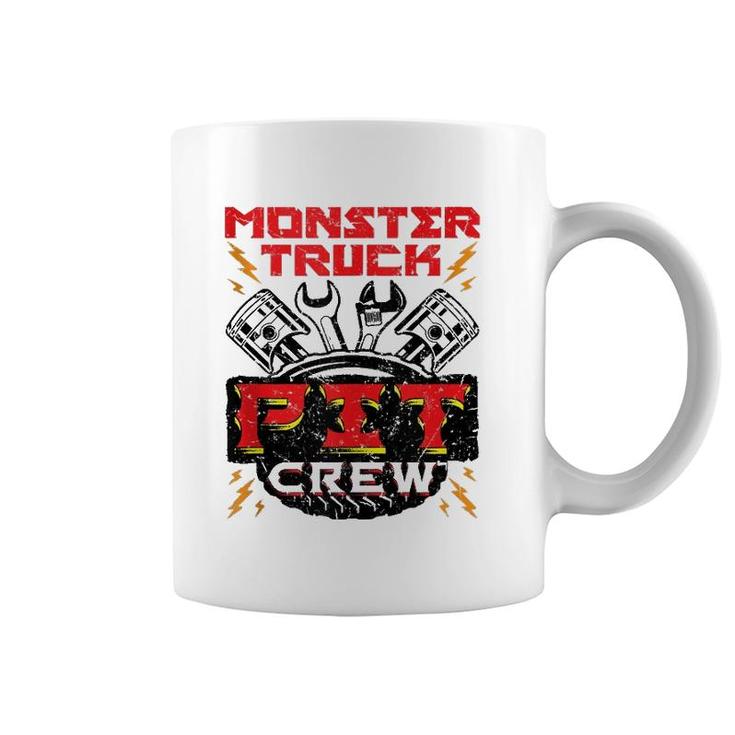 Monster Truck Pit Crew Men Boys Jam Rally  Coffee Mug