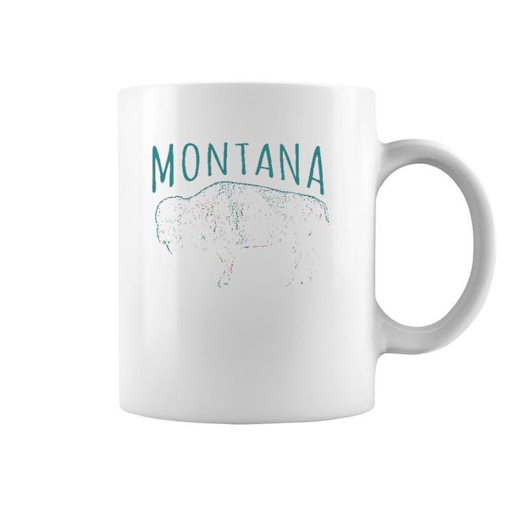Montana Bison States Of Montana Coffee Mug