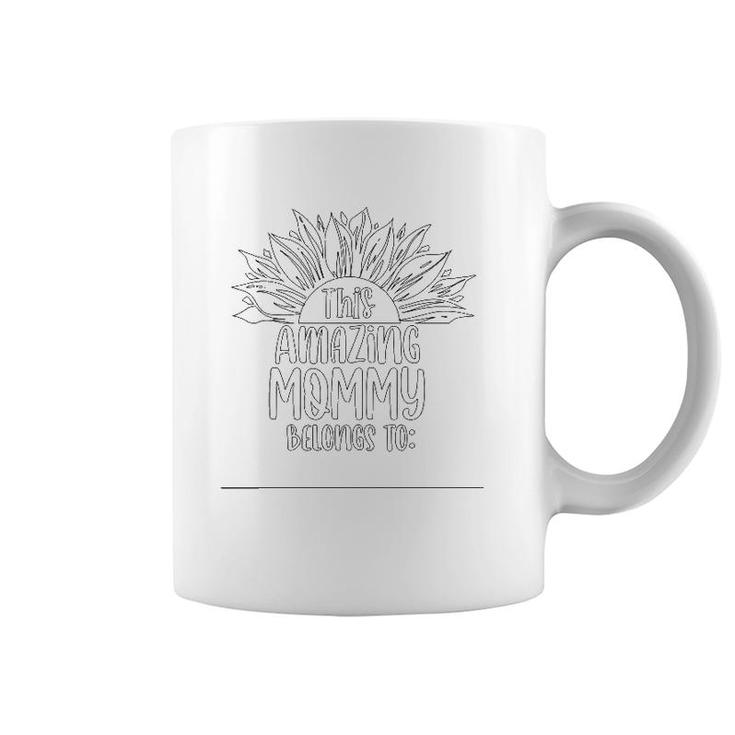 Mother's Day Craft Gift From Kid To Mommy Coloring Craft Coffee Mug
