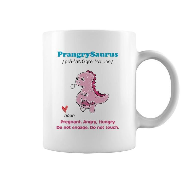Mother's Day Pregnant Mom Prangrysaurus Pregnancy Surprise Coffee Mug