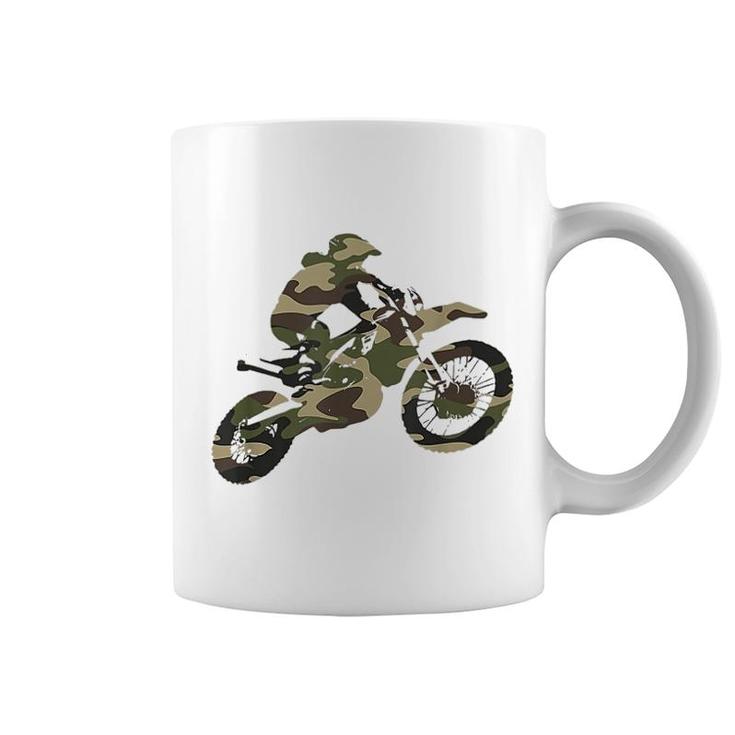 Motocross Dirt Bike Camo Coffee Mug