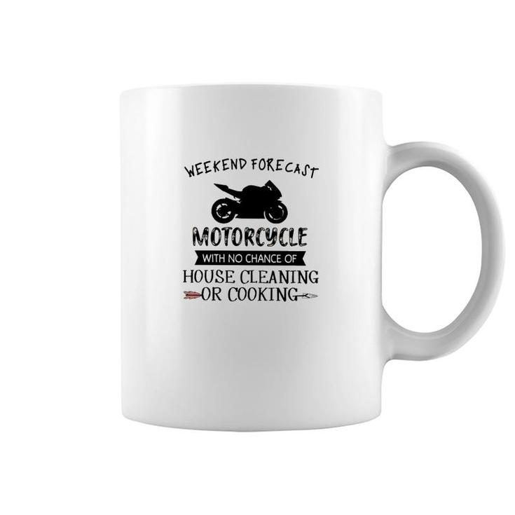 Motorcycle Weekend Forecast Coffee Mug