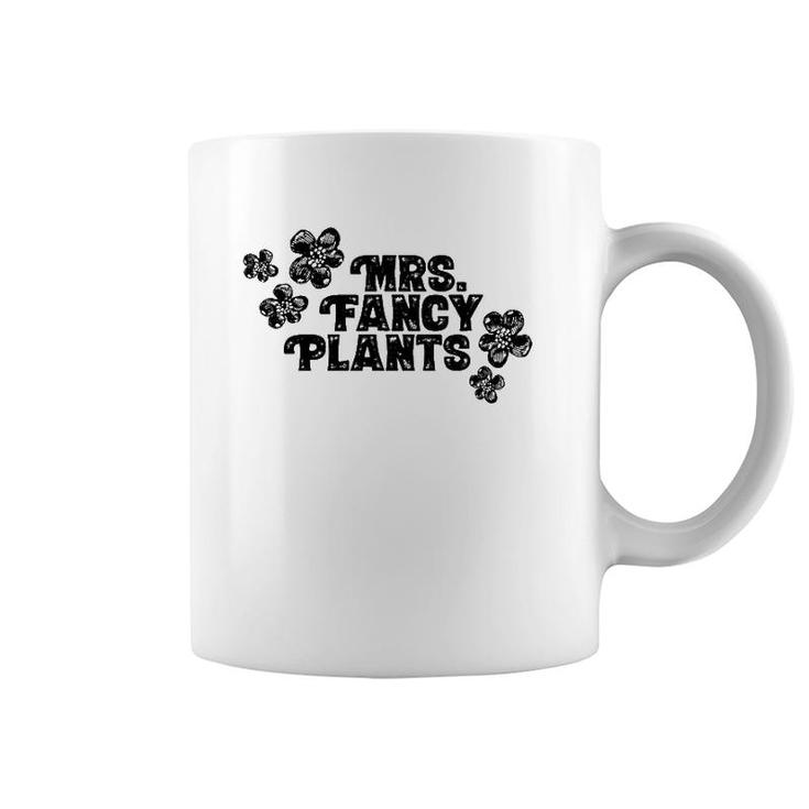 Mrs Fancy Plants With Flowers Decor Coffee Mug