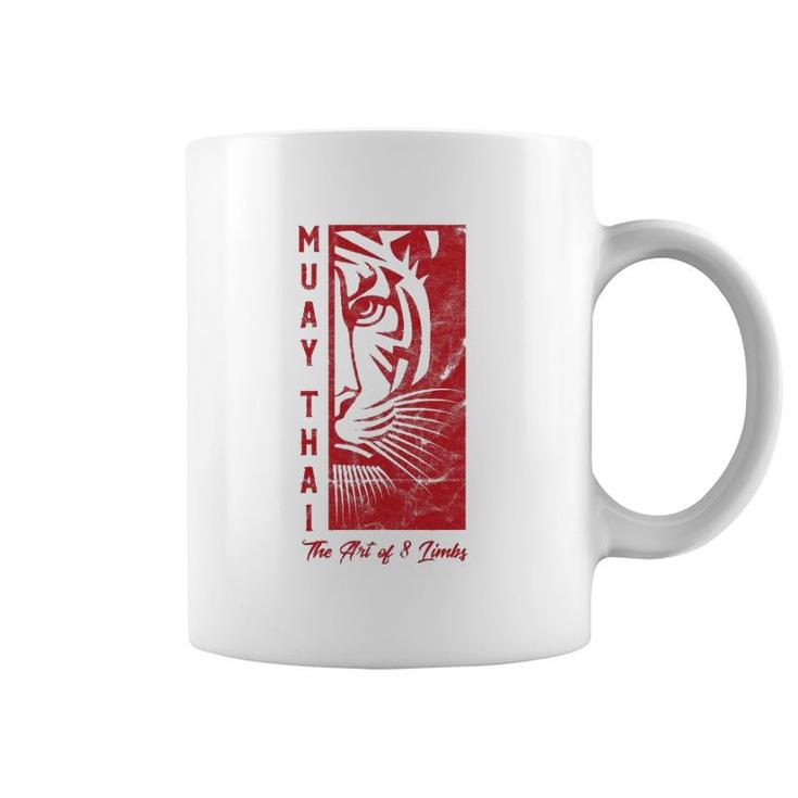 Muay Thai Tiger Art Of 8 Limbs Kickboxing Gif Coffee Mug