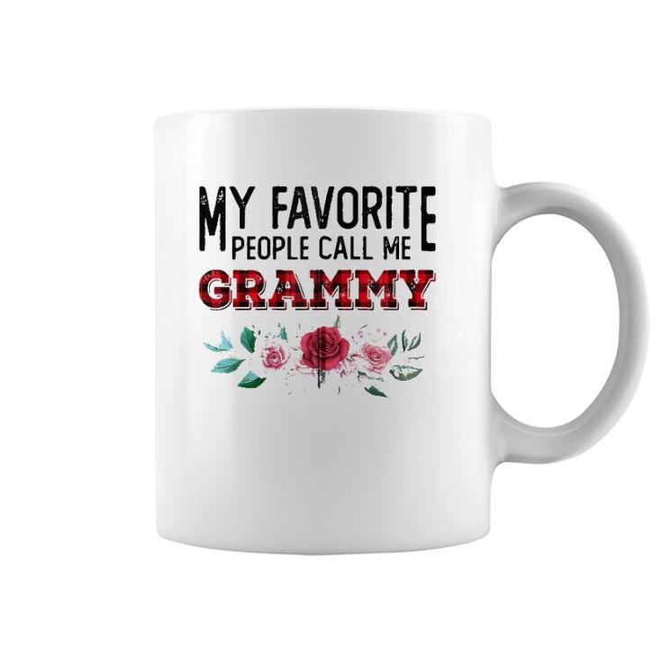 My Favorite People Call Me Grammy Mother's Day Zip Coffee Mug