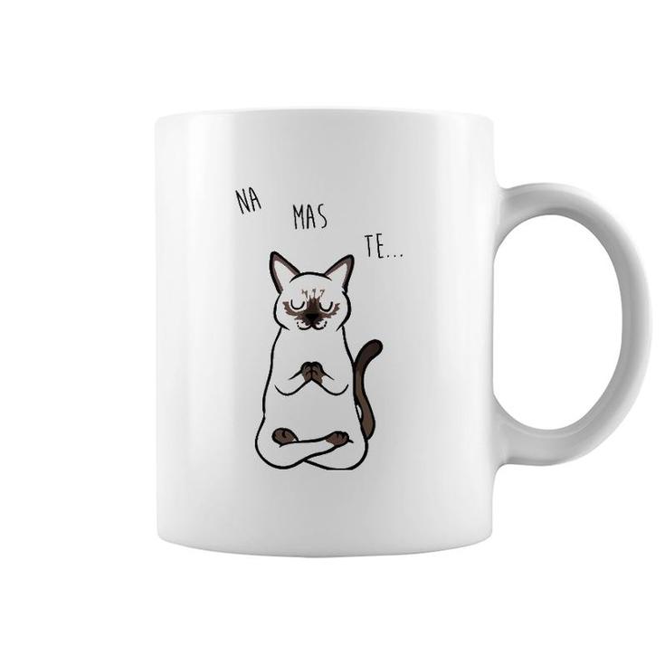 Namaste Siamese Cat Tank Top Coffee Mug