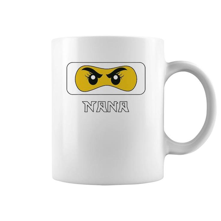 Nana Ninja Face Family Grandma Matching  Coffee Mug