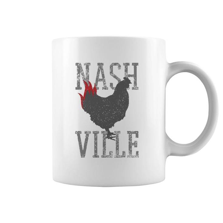 Nashville Tennessee Hot Chicken Music City Souvenir Gift Coffee Mug