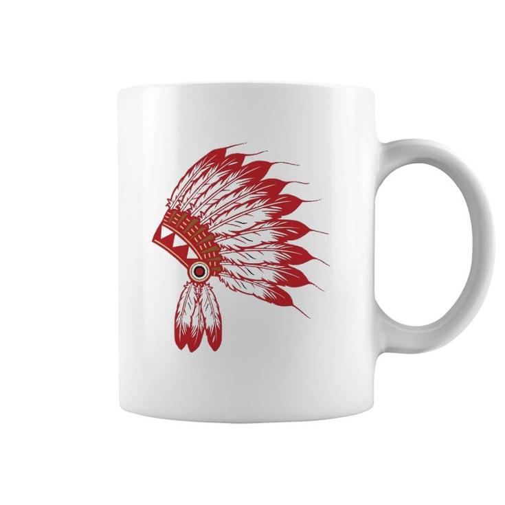 Native American Headdress Tribes Gift Native Indian Coffee Mug