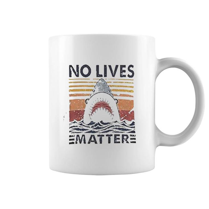 No Lives Matters Shark Graphic Coffee Mug