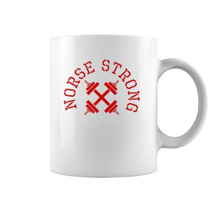 Norse Strong Scandinavian Fitness Weight Lifting Tank Top Coffee Mug