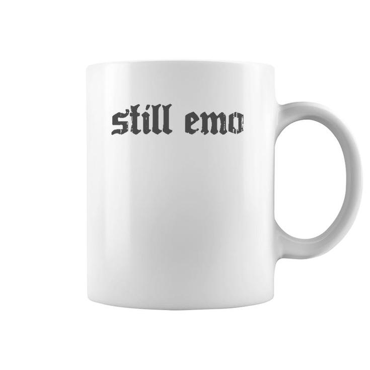 Nu Goth Still Emo Grey Text Coffee Mug