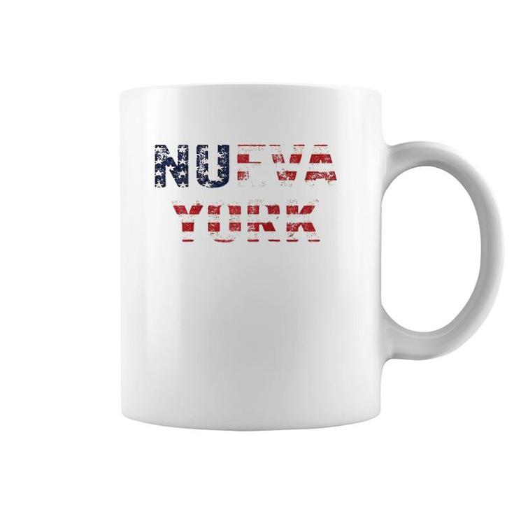 Nueva York Us Flag Spanish New York  Coffee Mug