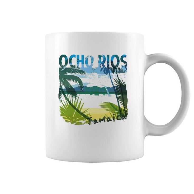 Ocho Rios Jamaica Beach Summer Matching Family Palms Tree Coffee Mug