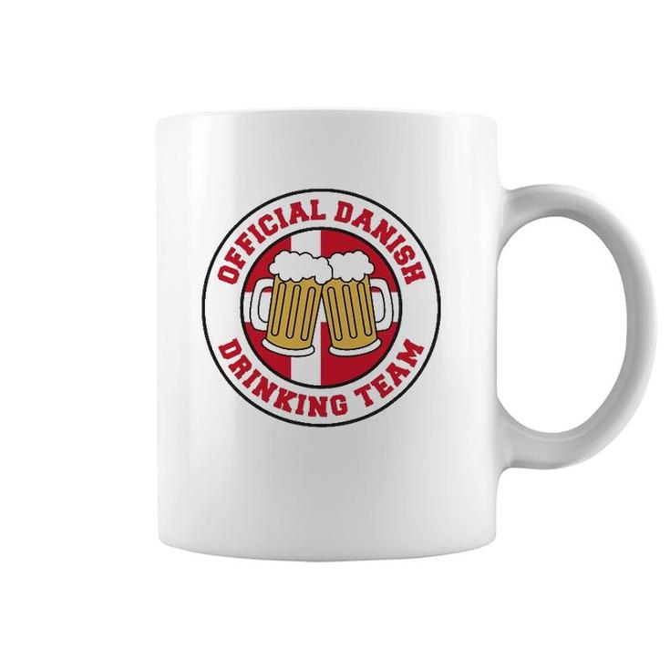 Official Danish Drinking Team Flag Of Denmark Beer Funny Coffee Mug