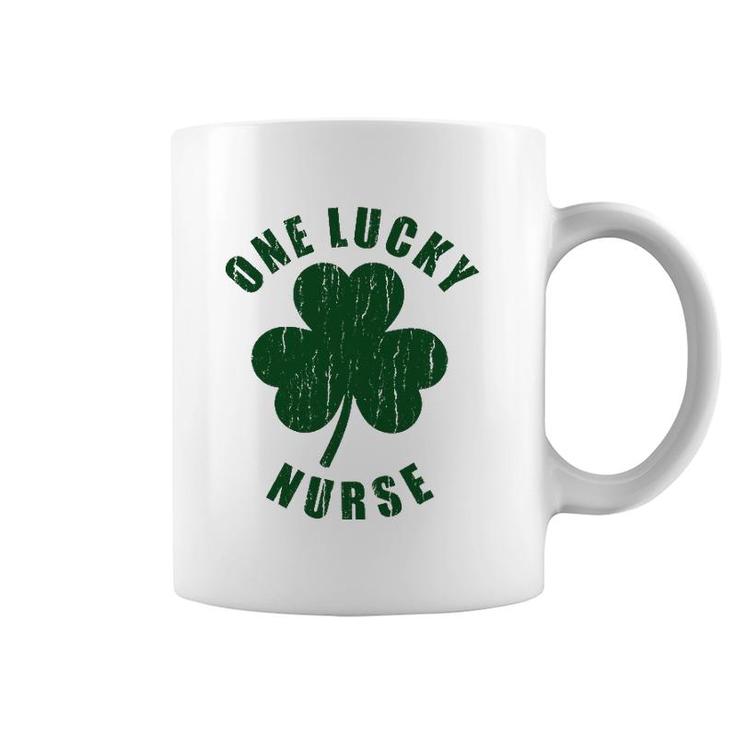 One Lucky Nurse Clover Happy St Patrick's Day  Coffee Mug